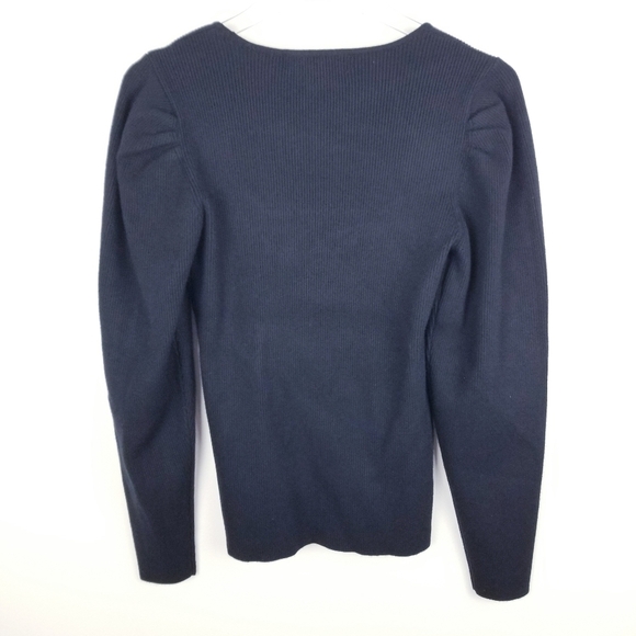 Catherine Malandrino Black Ribbed Scoopneck Top NWT size Medium - Picture 2 of 10